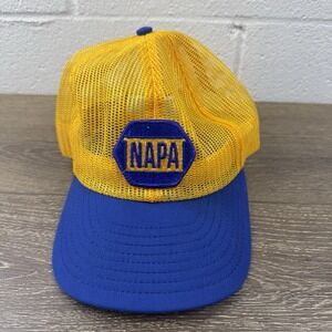 Vintage Napa Trucker Hat Cap All Full Mesh Louisville MFG USA Patch Snapback